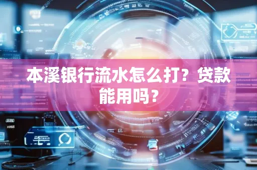 本溪银行流水怎么打?贷款能用吗?