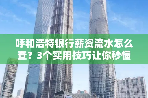 呼和浩特银行薪资流水怎么查?3个实用技巧让你秒懂