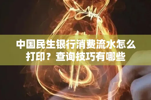 中国民生银行消费流水怎么打印?查询技巧有哪些