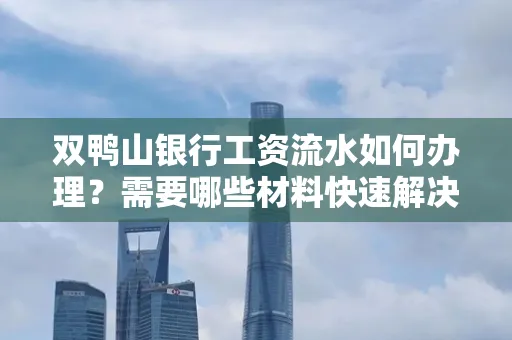 双鸭山银行工资流水如何办理?需要哪些材料快速解决