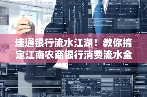 速通银行流水江湖!教你搞定江南农商银行消费流水全攻略+防坑指南