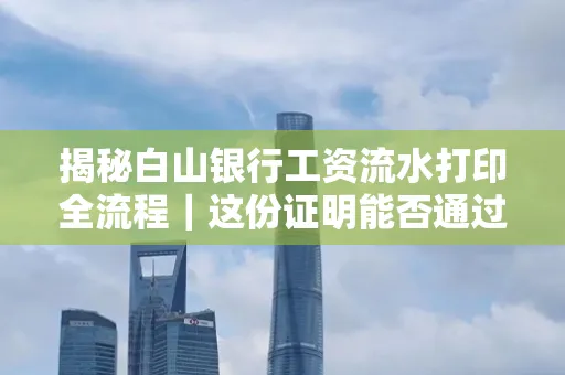 揭秘白山银行工资流水打印全流程|这份证明能否通过审核?