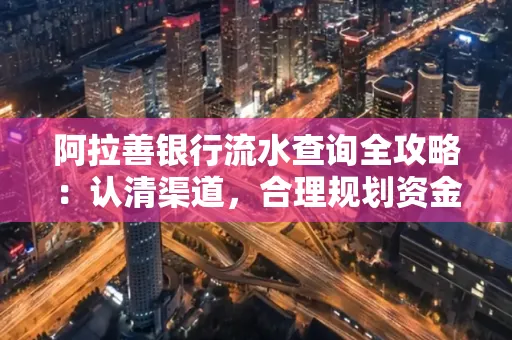 阿拉善银行流水查询全攻略:认清渠道,合理规划资金流动技巧