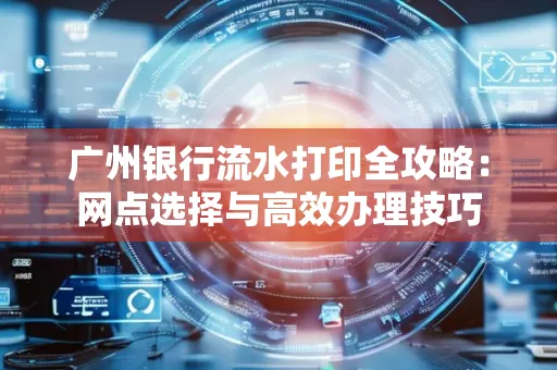 广州银行流水打印全攻略：网点选择与高效办理技巧