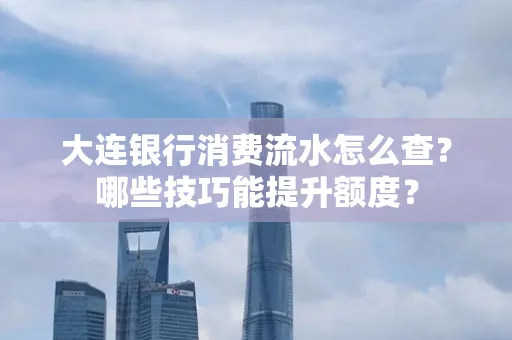 大连银行消费流水怎么查?哪些技巧能提升额度?
