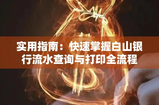 实用指南:快速掌握白山银行流水查询与打印全流程