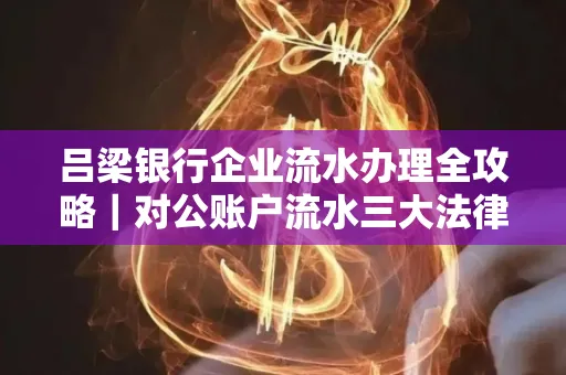 吕梁银行企业流水办理全攻略|对公账户流水三大法律风险须警惕