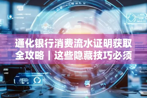 通化银行消费流水证明获取全攻略|这些隐藏技巧必须掌握