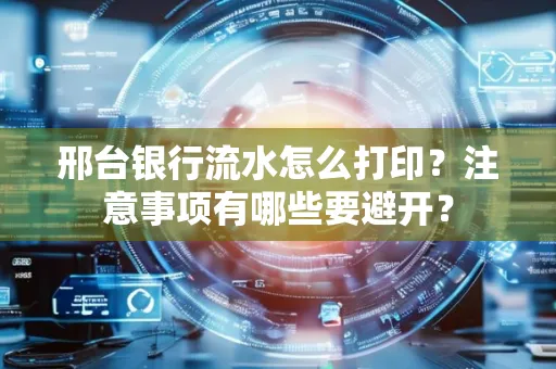 邢台银行流水怎么打印？注意事项有哪些要避开？