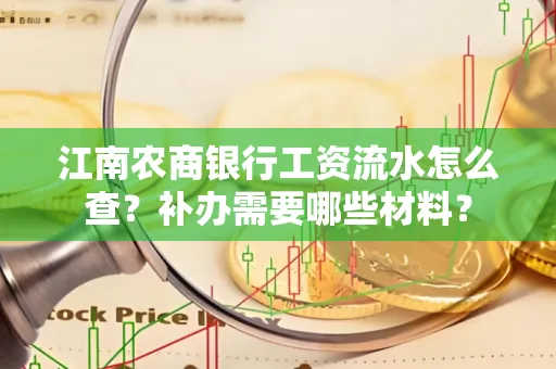 江南农商银行工资流水怎么查?补办需要哪些材料?