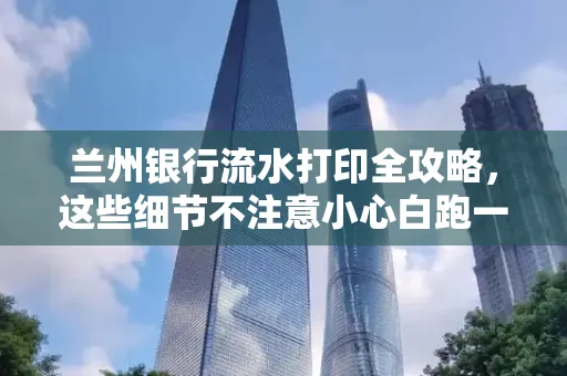 兰州银行流水打印全攻略,这些细节不注意小心白跑一趟