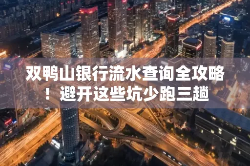 双鸭山银行流水查询全攻略!避开这些坑少跑三趟