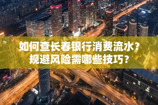 如何查长春银行消费流水?规避风险需哪些技巧?