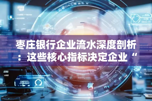 枣庄银行企业流水深度剖析:这些核心指标决定企业“钱袋子”健康度